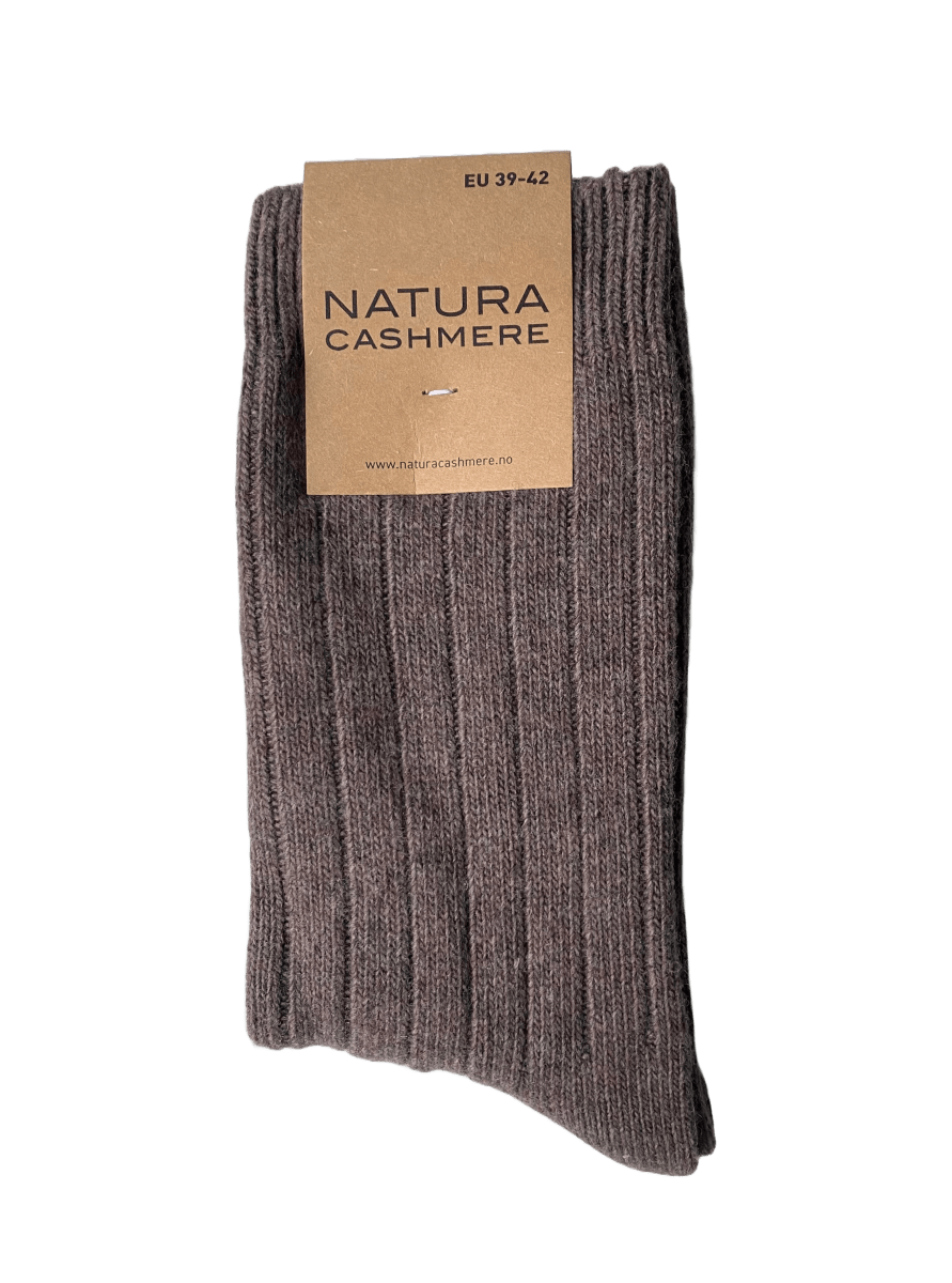 2 - pack sokker Blå & Brun - Natura Cashmere