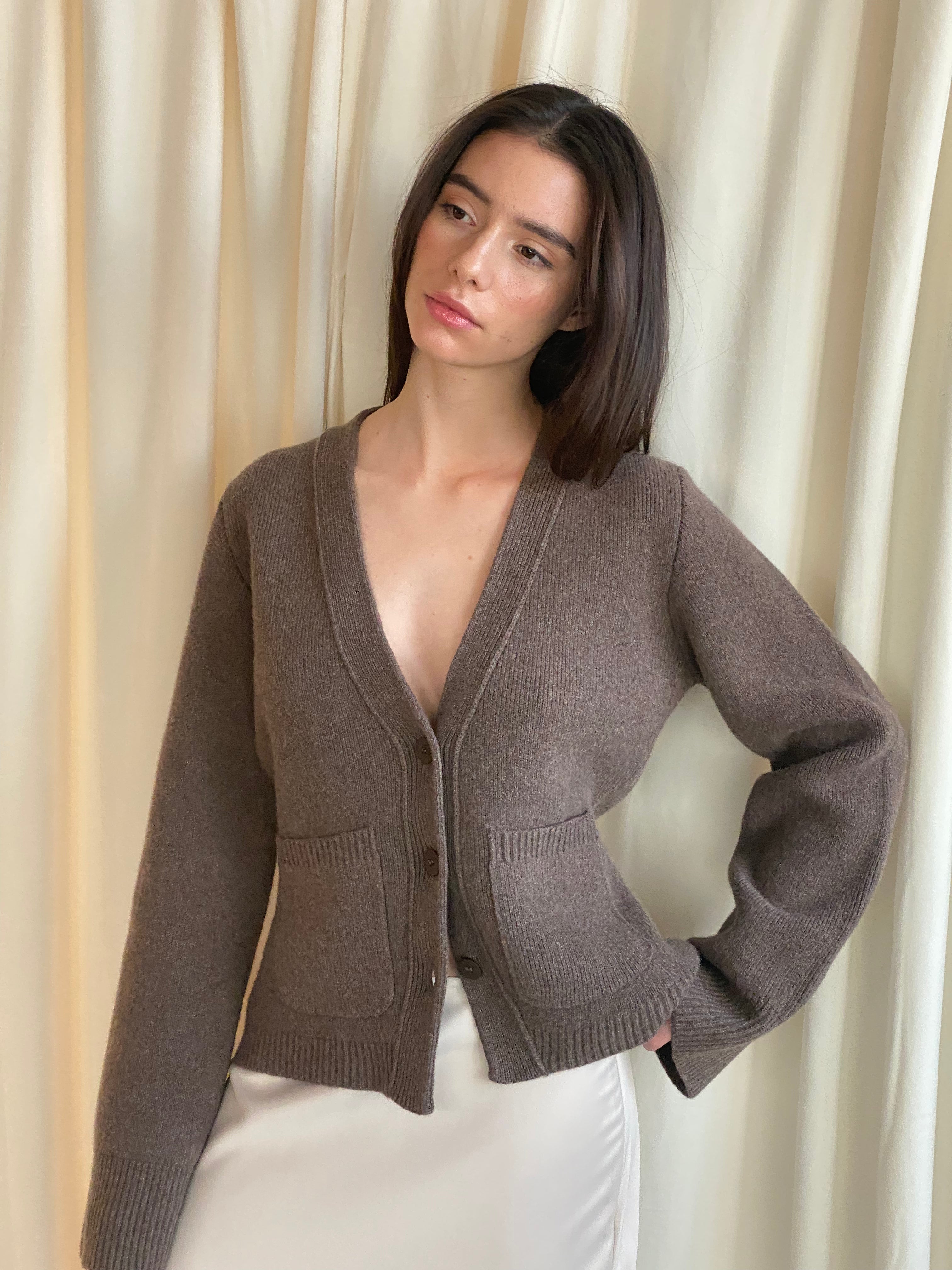 JULIA CARDIGAN - Light Brown