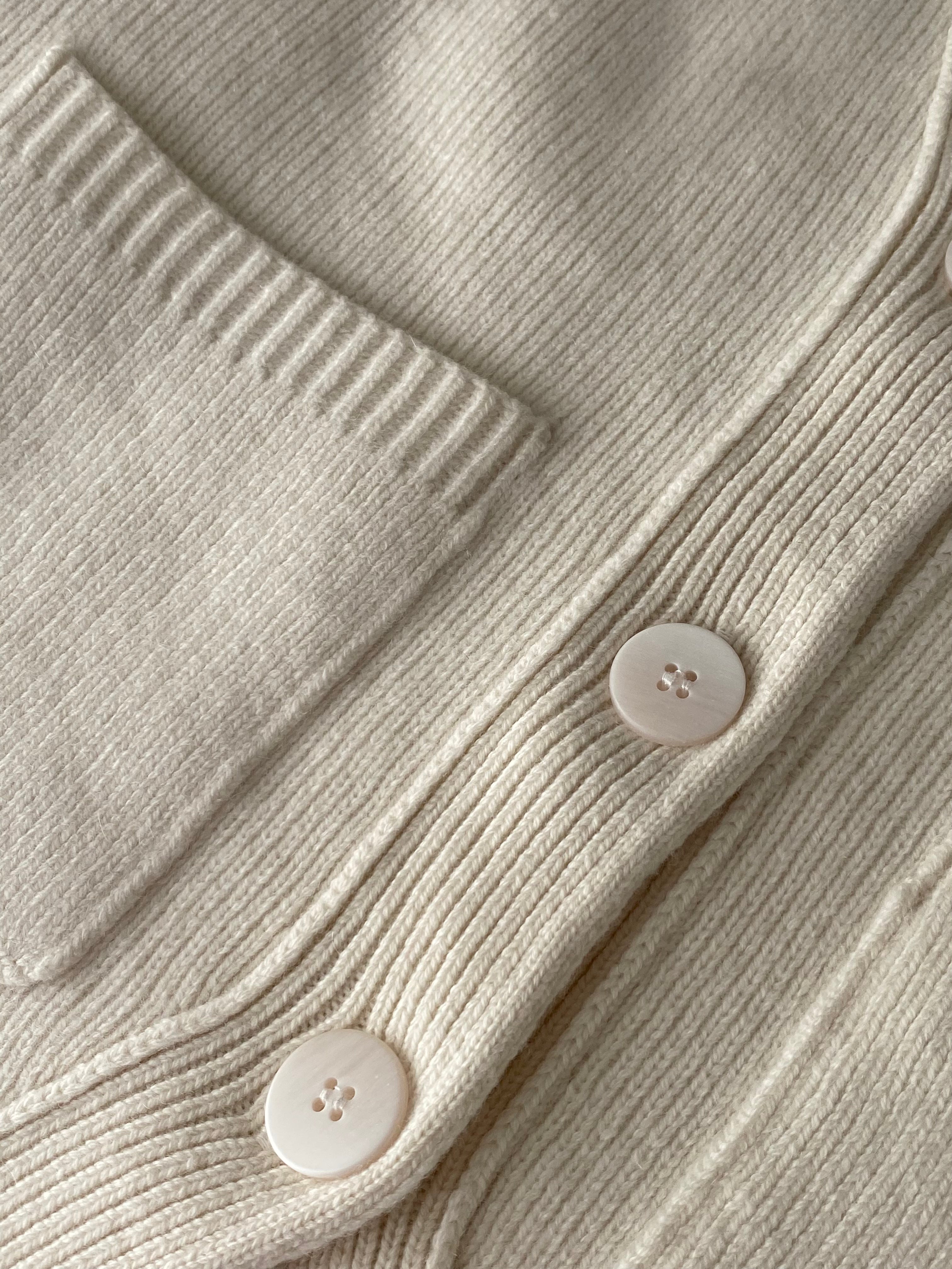 CARDIGAN JULIA - Blanc cassé