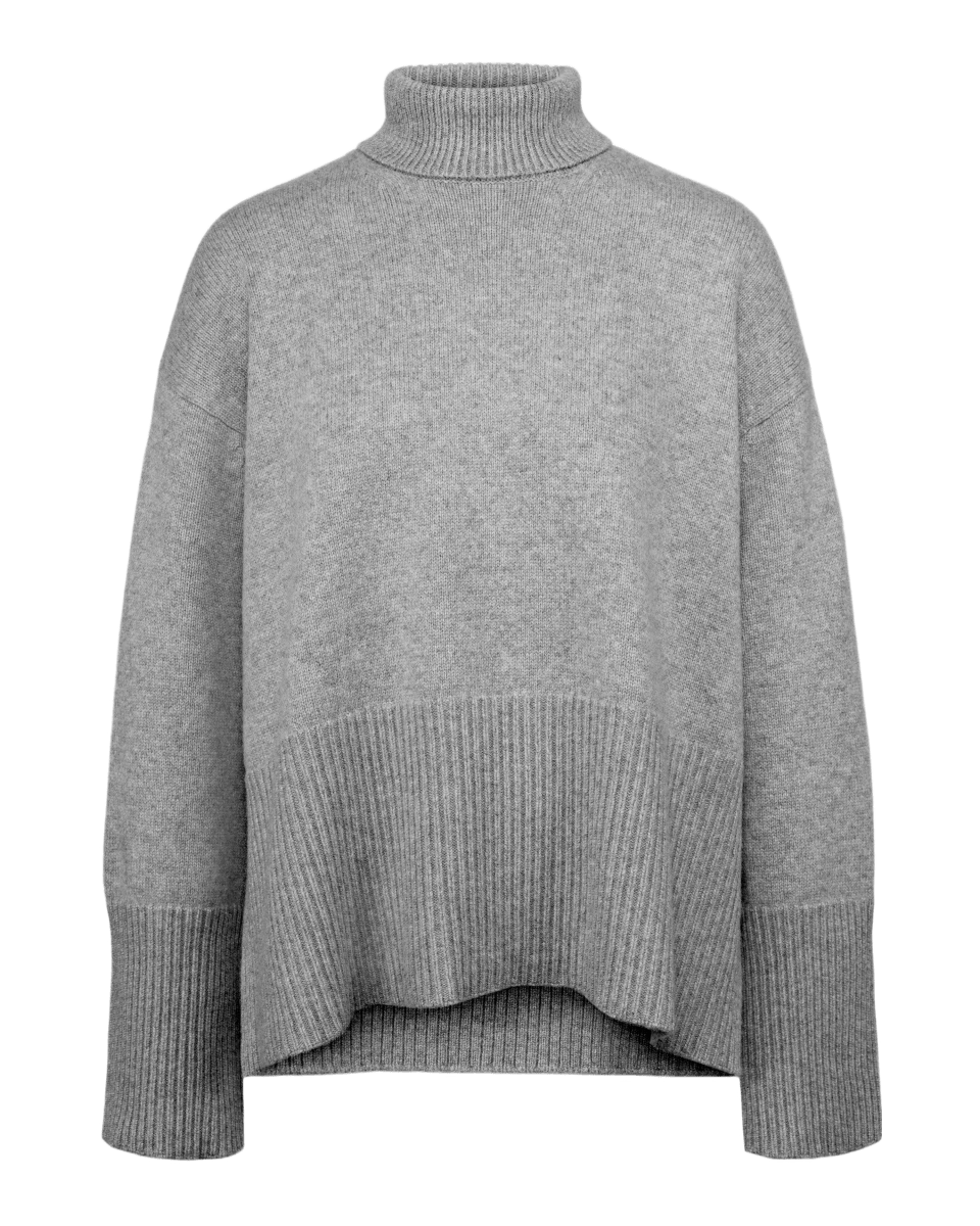Andrea Sweater Mid Grey - Natura Cashmere