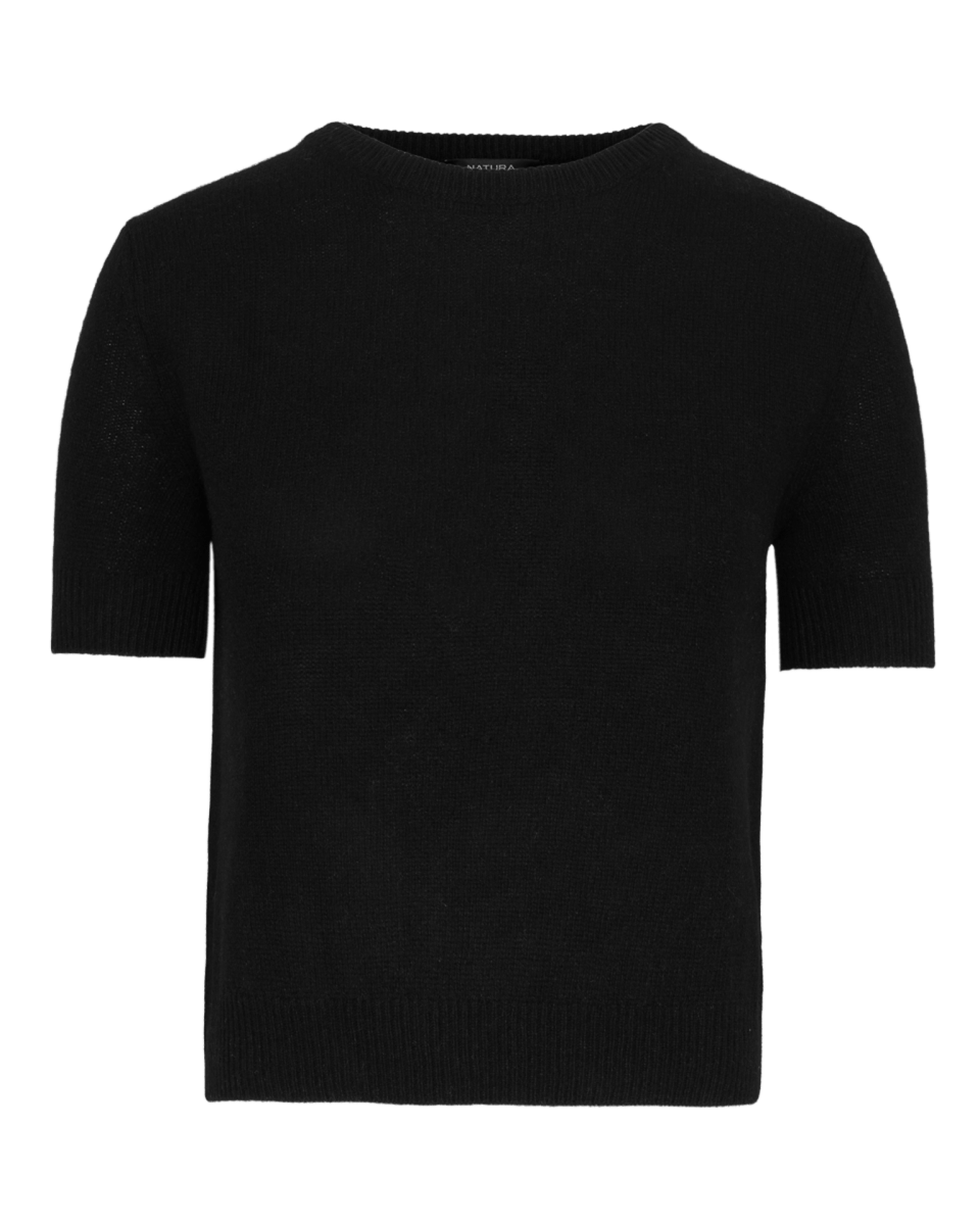 Claudia T-shirt - Black - Natura Cashmere