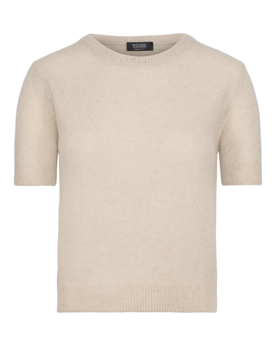 Claudia T-shirt - Light Beige - Natura Cashmere