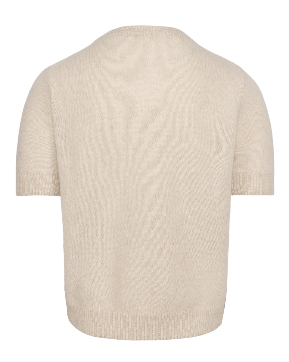 Claudia T-shirt - Light Beige - Natura Cashmere