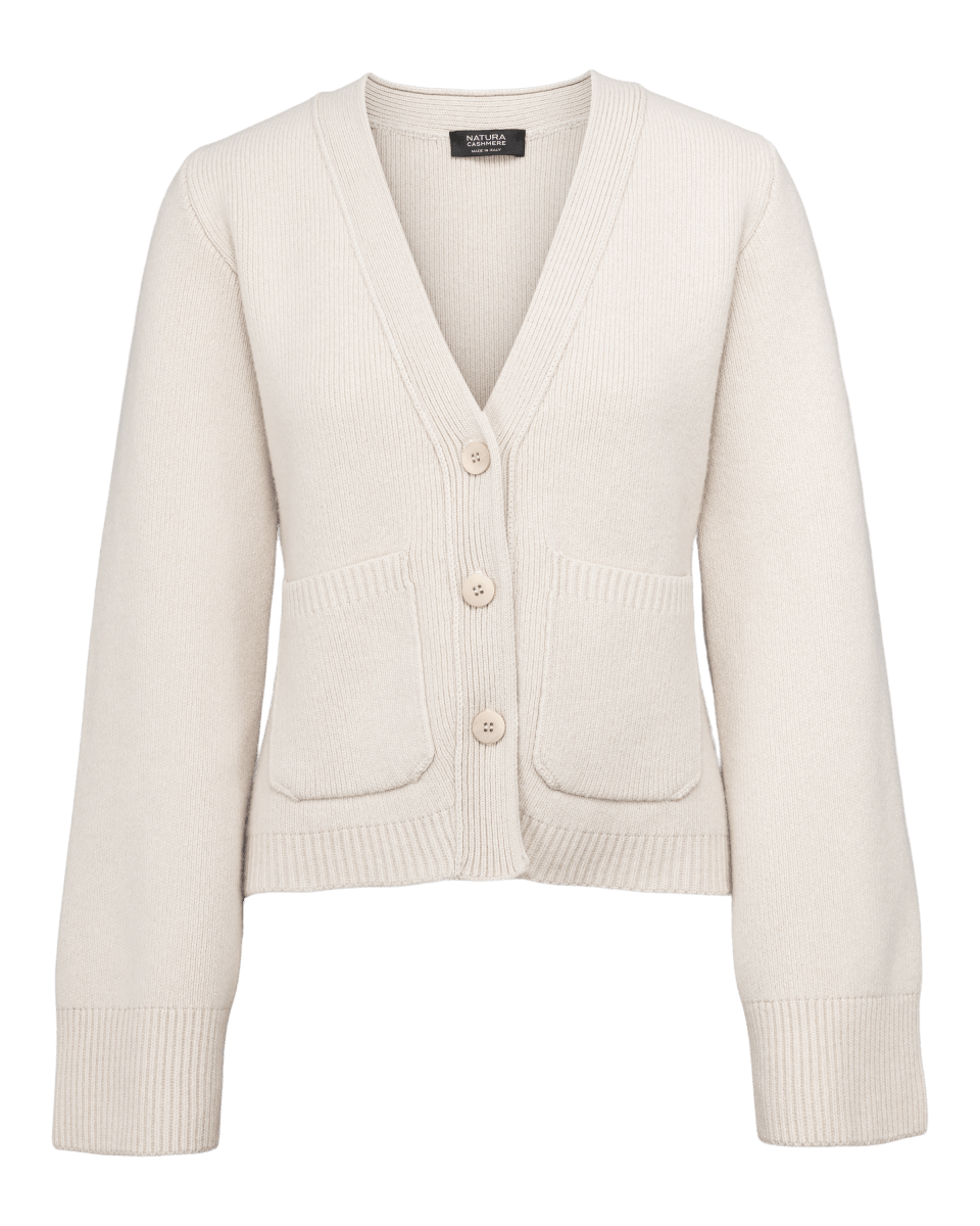 JULIA CARDIGAN - Winter White - Natura Cashmere
