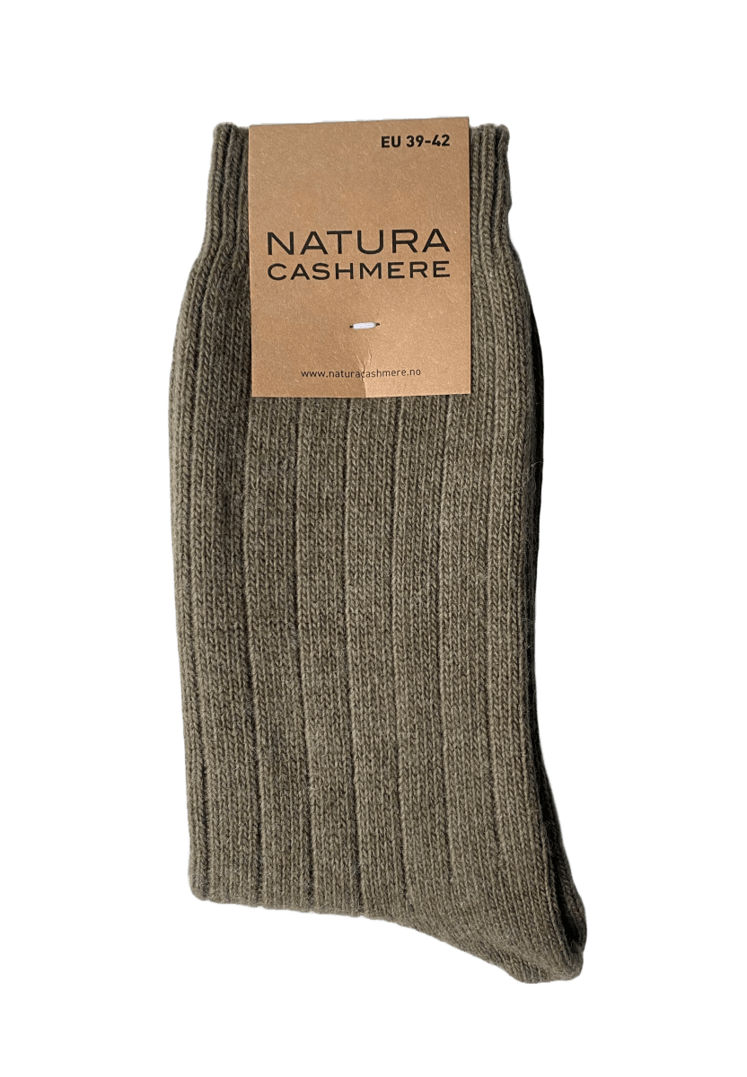 2 - pack sokker Grønn & Grå - Natura Cashmere