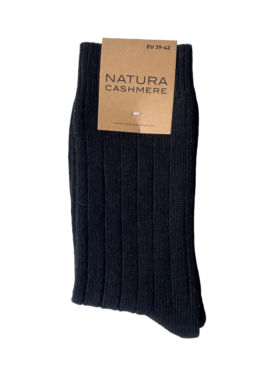 2 - pack sokker Svart & Grønn - Natura Cashmere