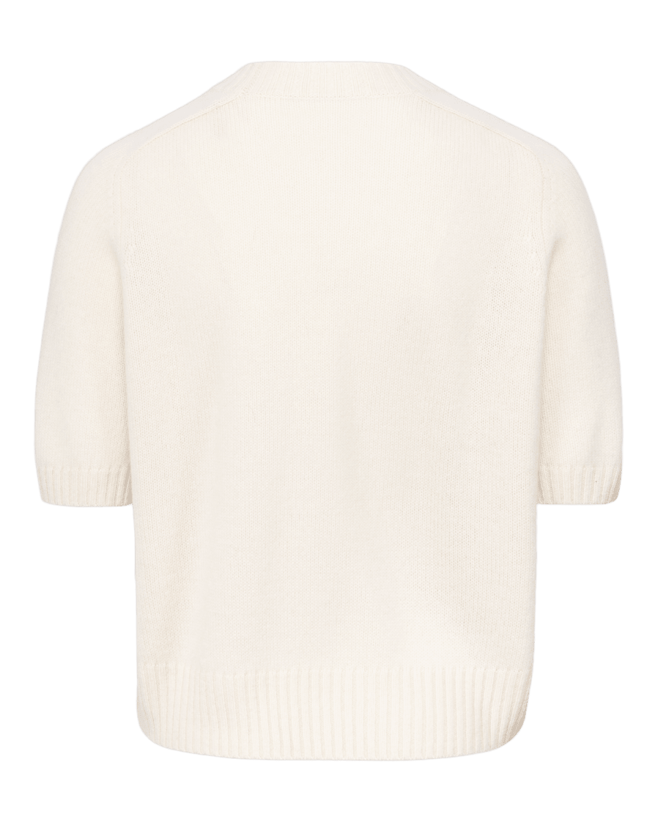 AYA T-shirt Ivory - Natura Cashmere
