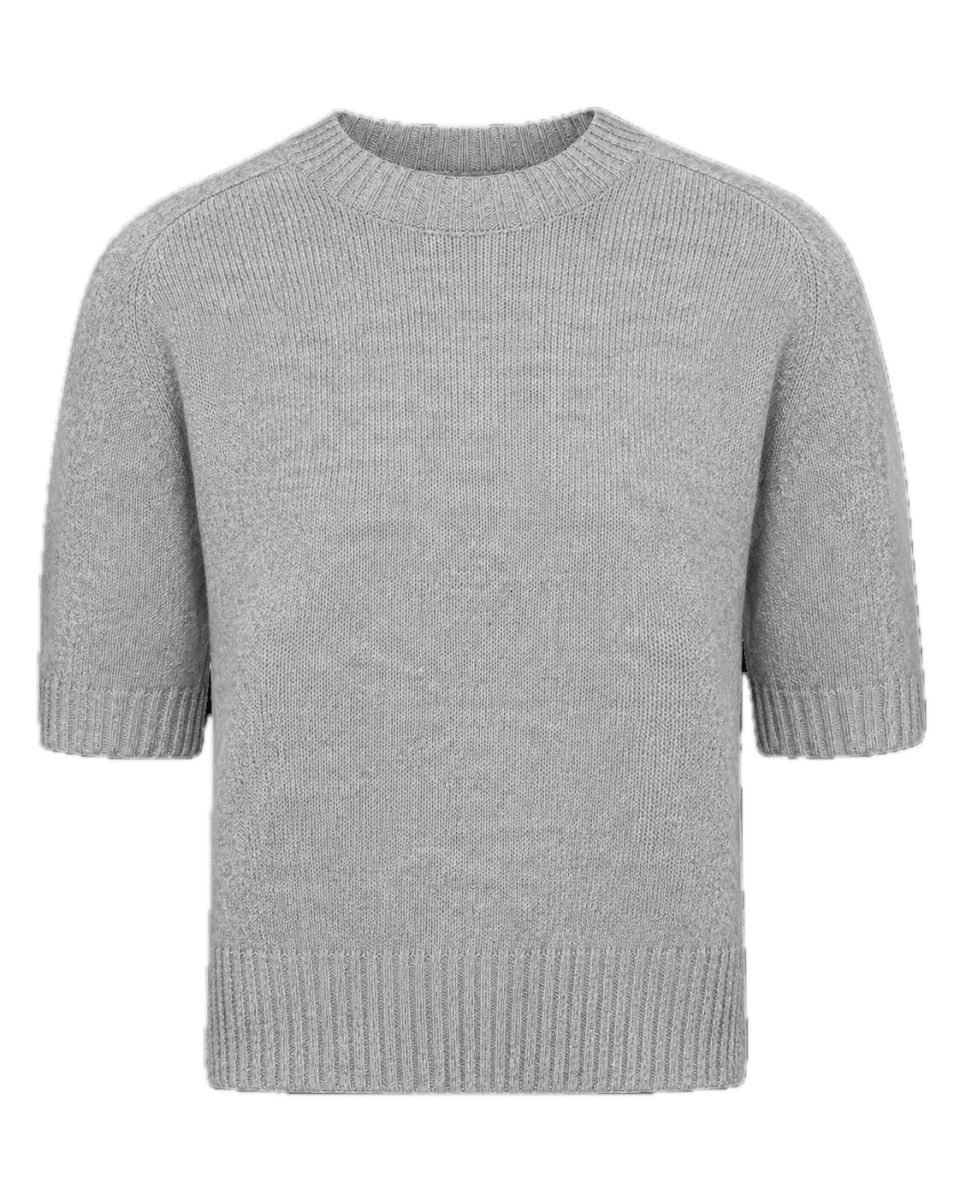 BEA T-shirt Grey - Natura Cashmere