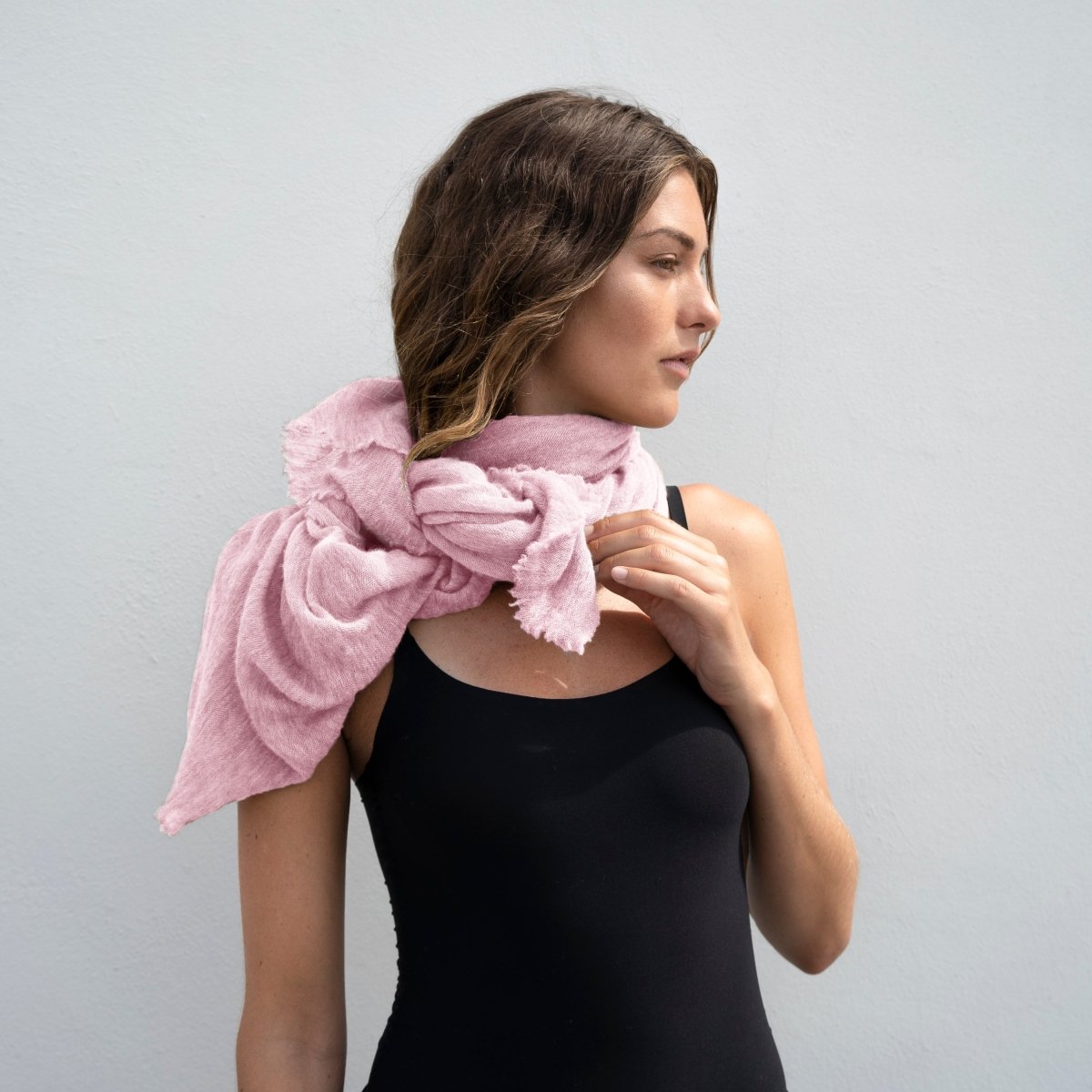 Kasjmirskjerf Luxury Light Pink 2120 - Natura Cashmere