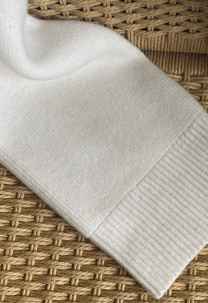 Andrea Sweater Off White - Natura Cashmere