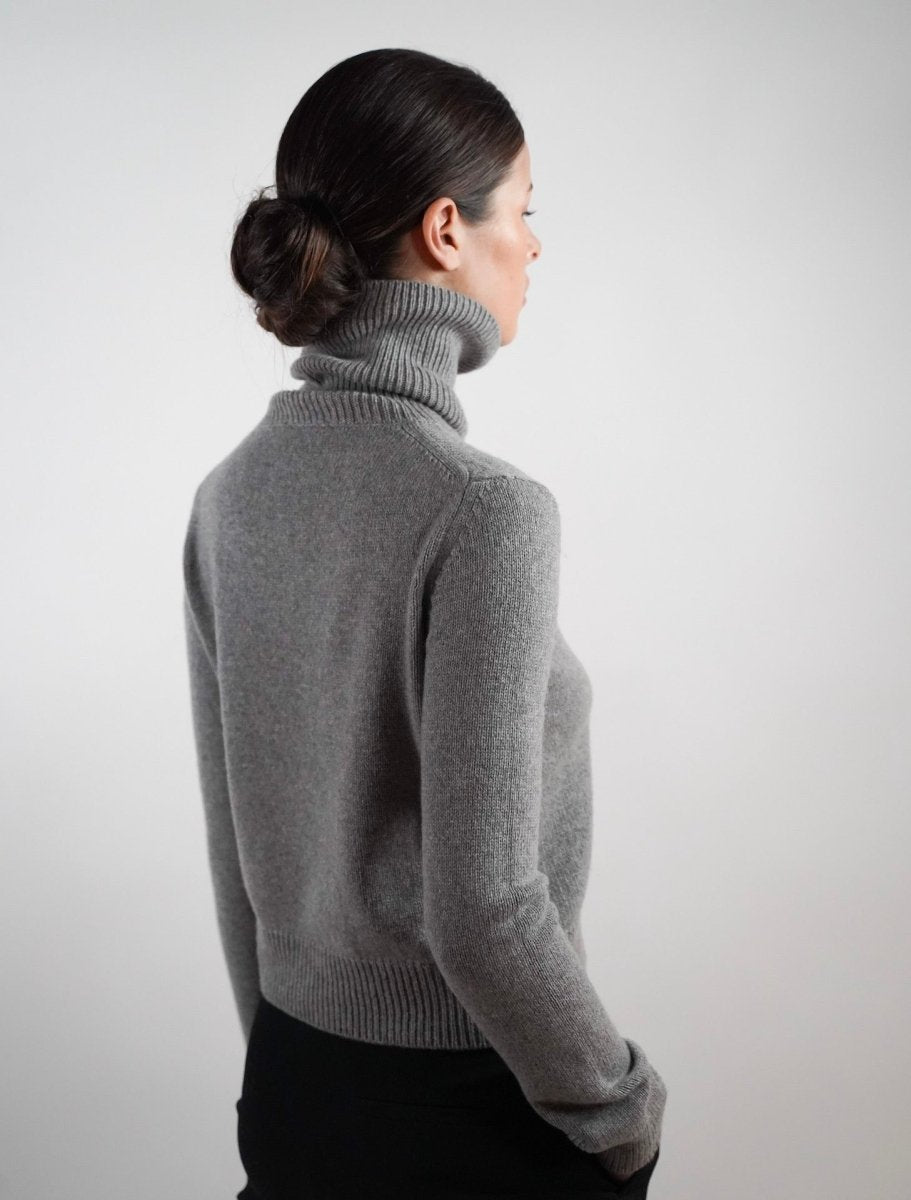 Anna Sweater Black - Natura Cashmere