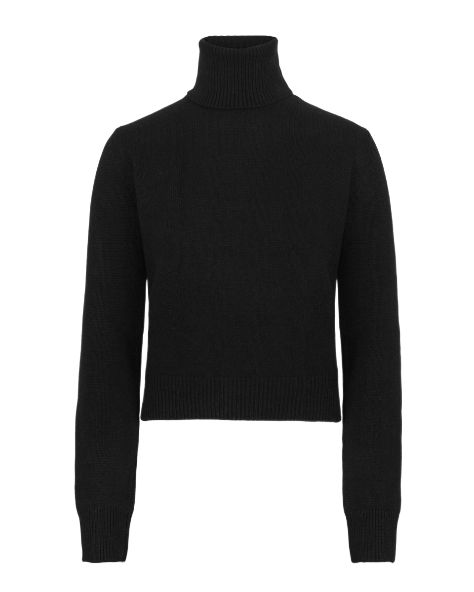 Anna Sweater Black - Natura Cashmere
