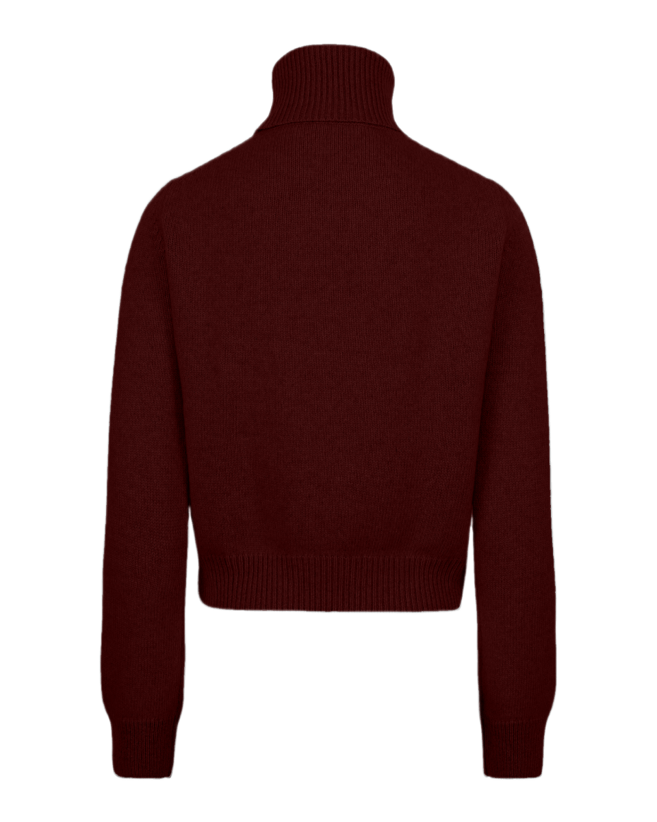 Anna Sweater Bordeaux - Natura Cashmere
