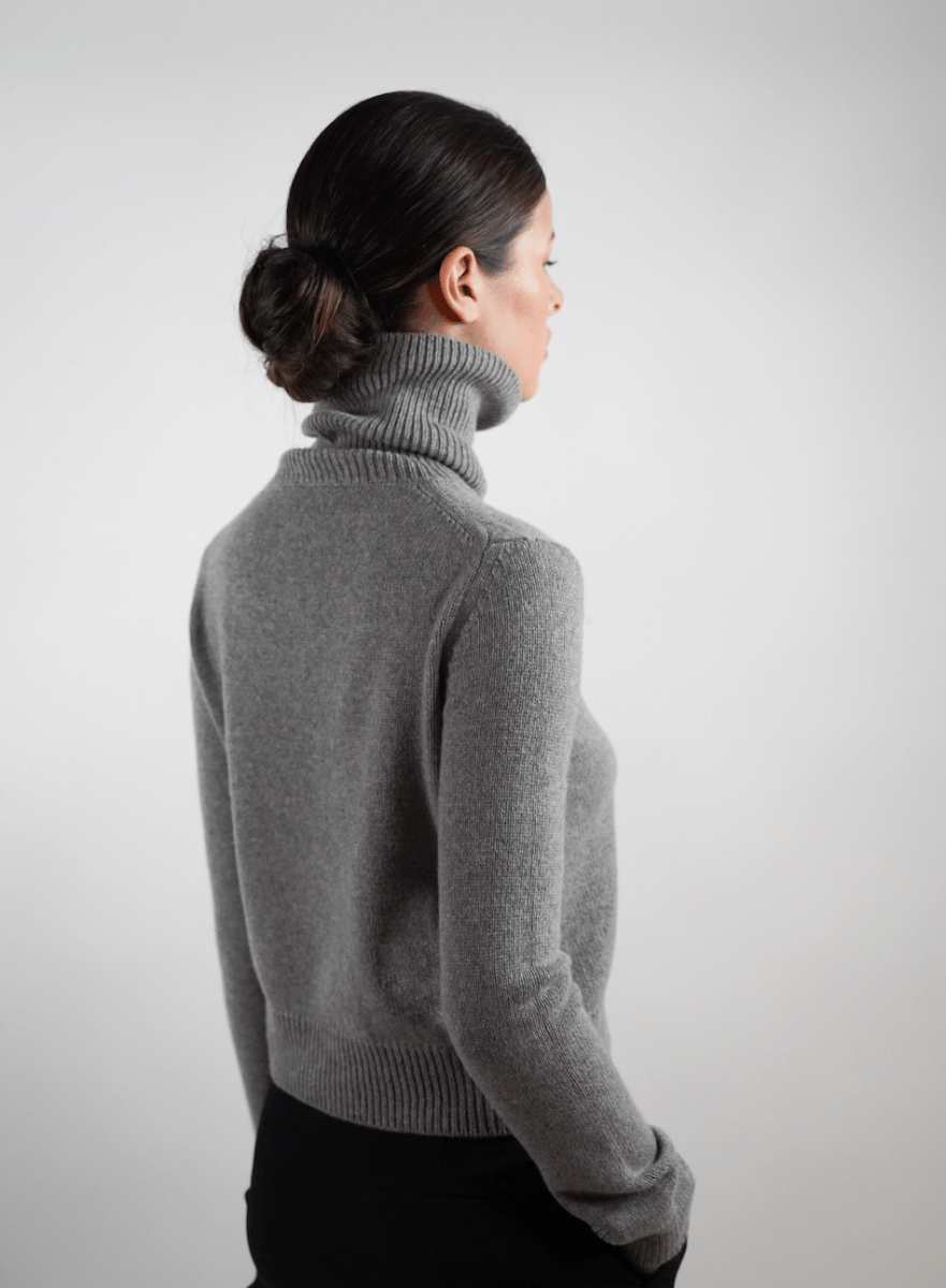 Anna Sweater Grey - Natura Cashmere