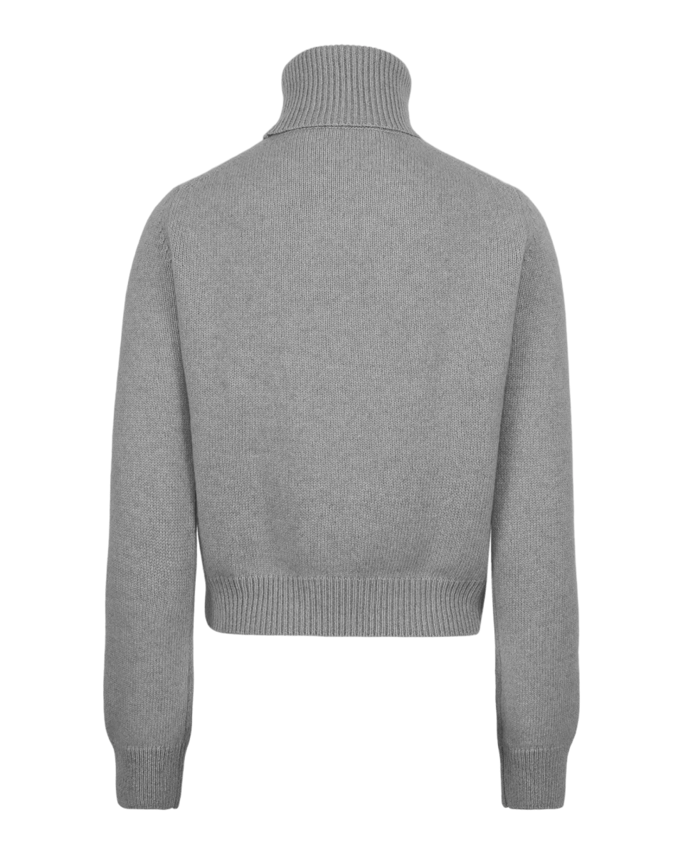 Anna Sweater Light Grey - Natura Cashmere