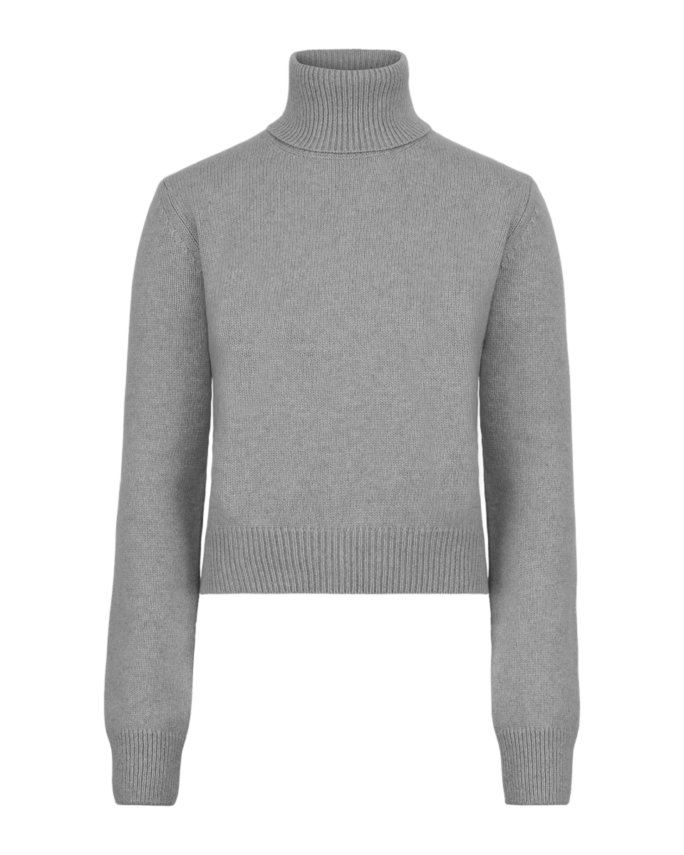 Anna Sweater Light Grey - Natura Cashmere