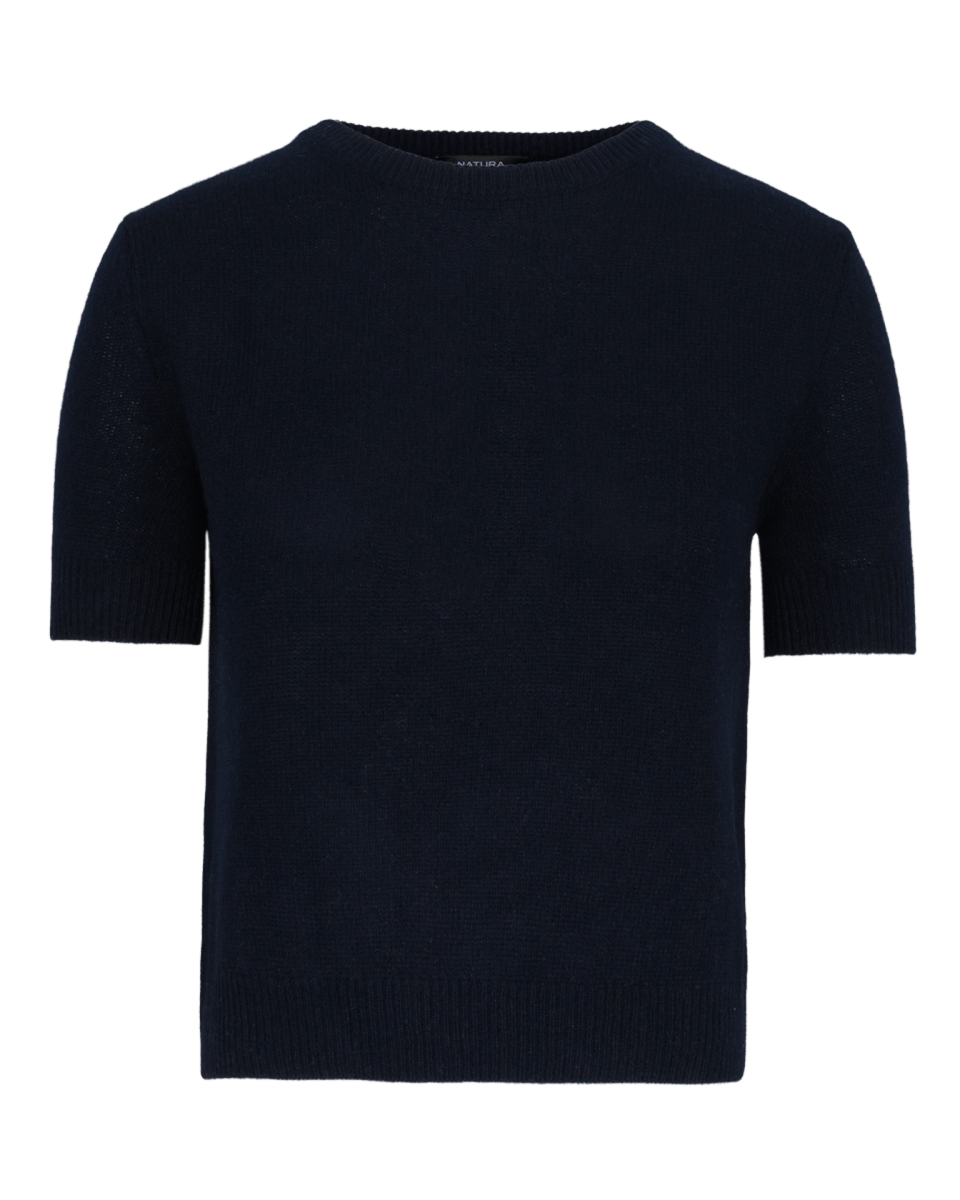 Claudia T-shirt - Navy - Natura Cashmere