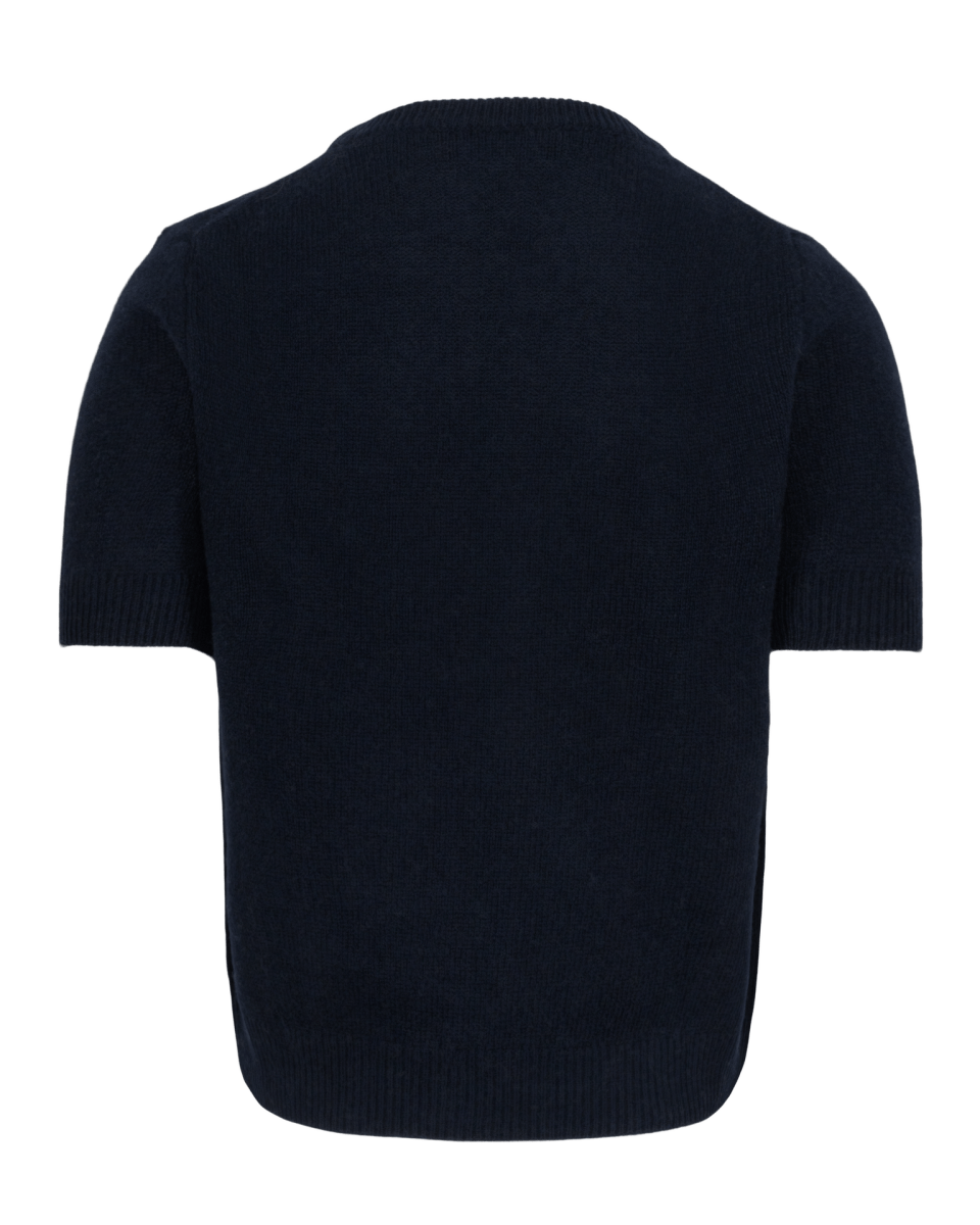 Claudia T-shirt - Navy - Natura Cashmere