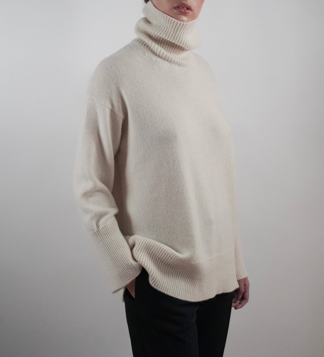 Elisa Sweater Beige - Natura Cashmere