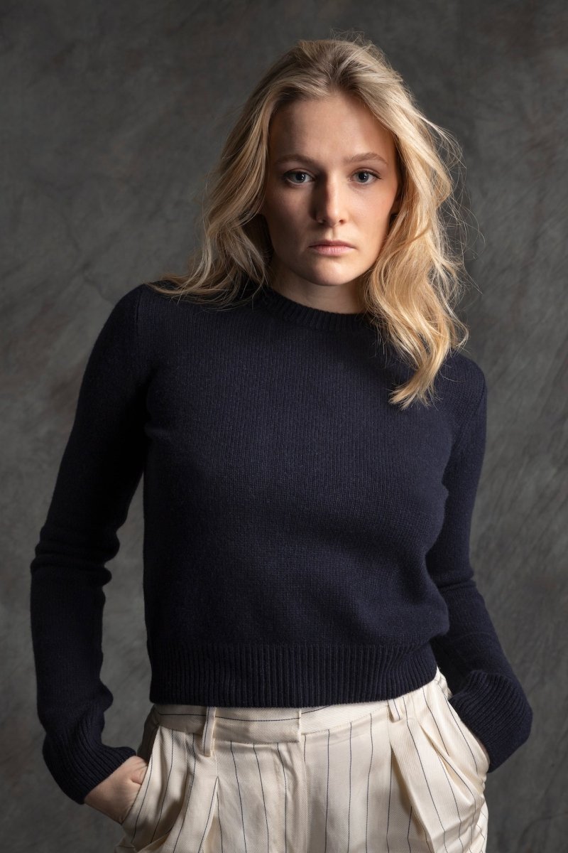Erle Sweater Black - Natura Cashmere
