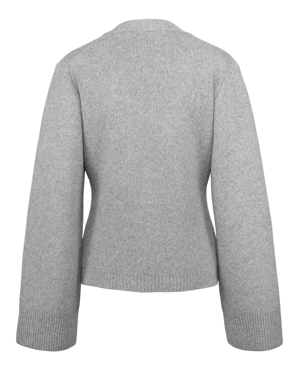 JULIA CARDIGAN - Light Grey - Natura Cashmere