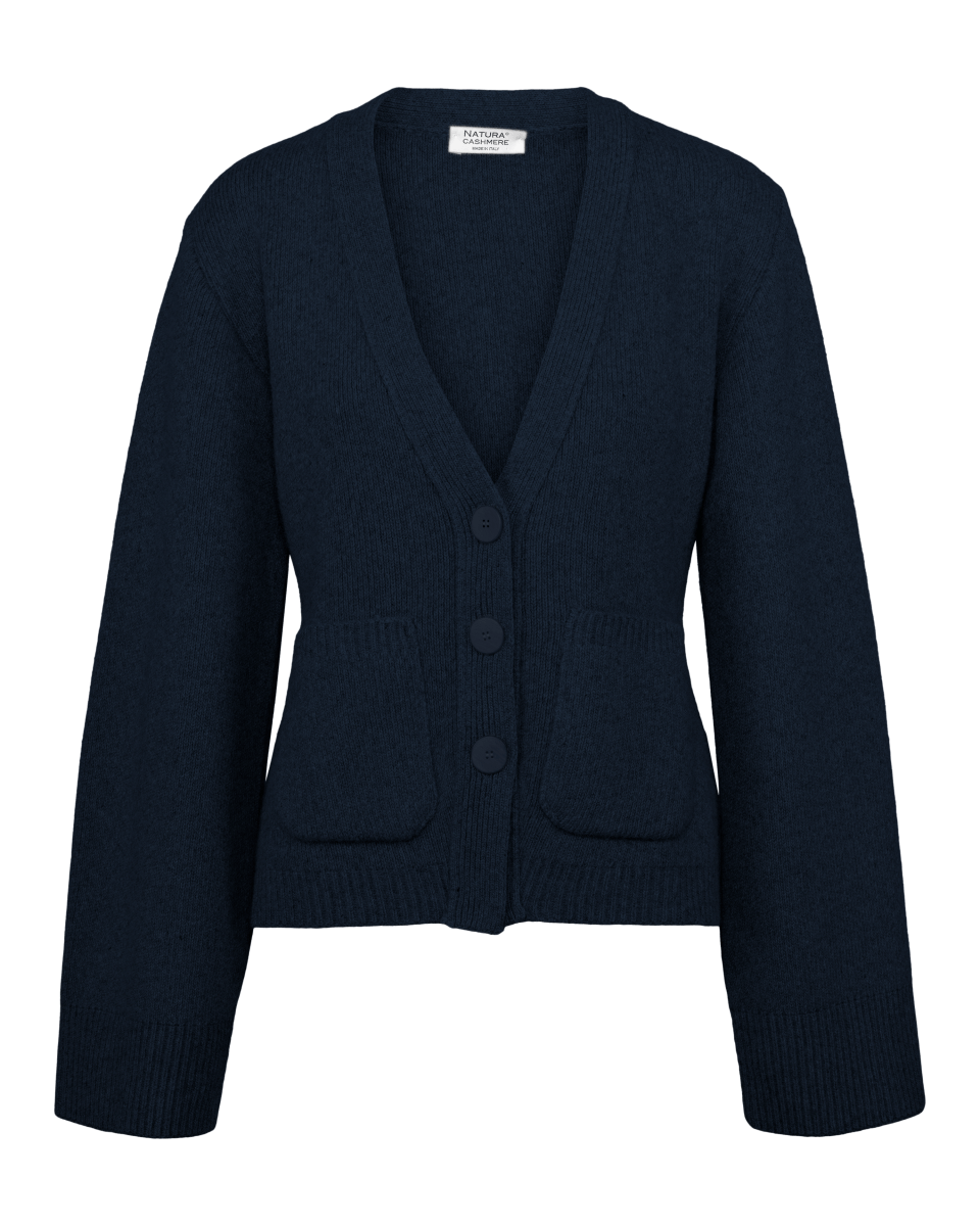 JULIA CARDIGAN - Navy - Natura Cashmere