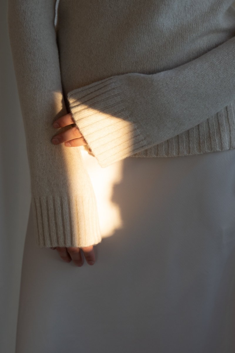 Theresia Sweater Sand - Natura Cashmere